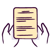 hands holding an appointment schedule